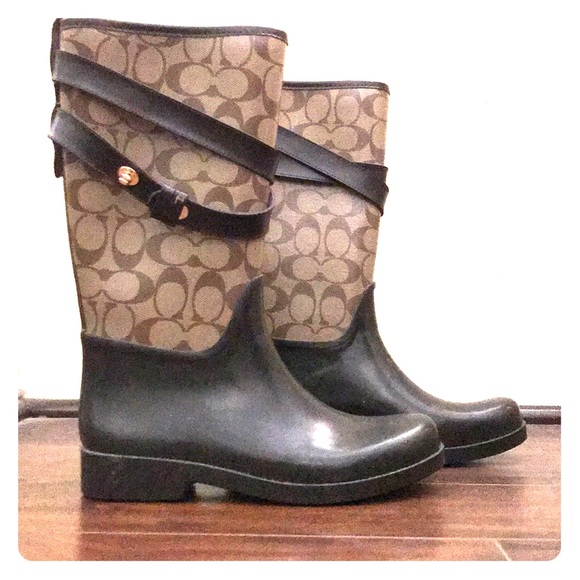 Brand new COACH rain boots! - Picture 1 of 1